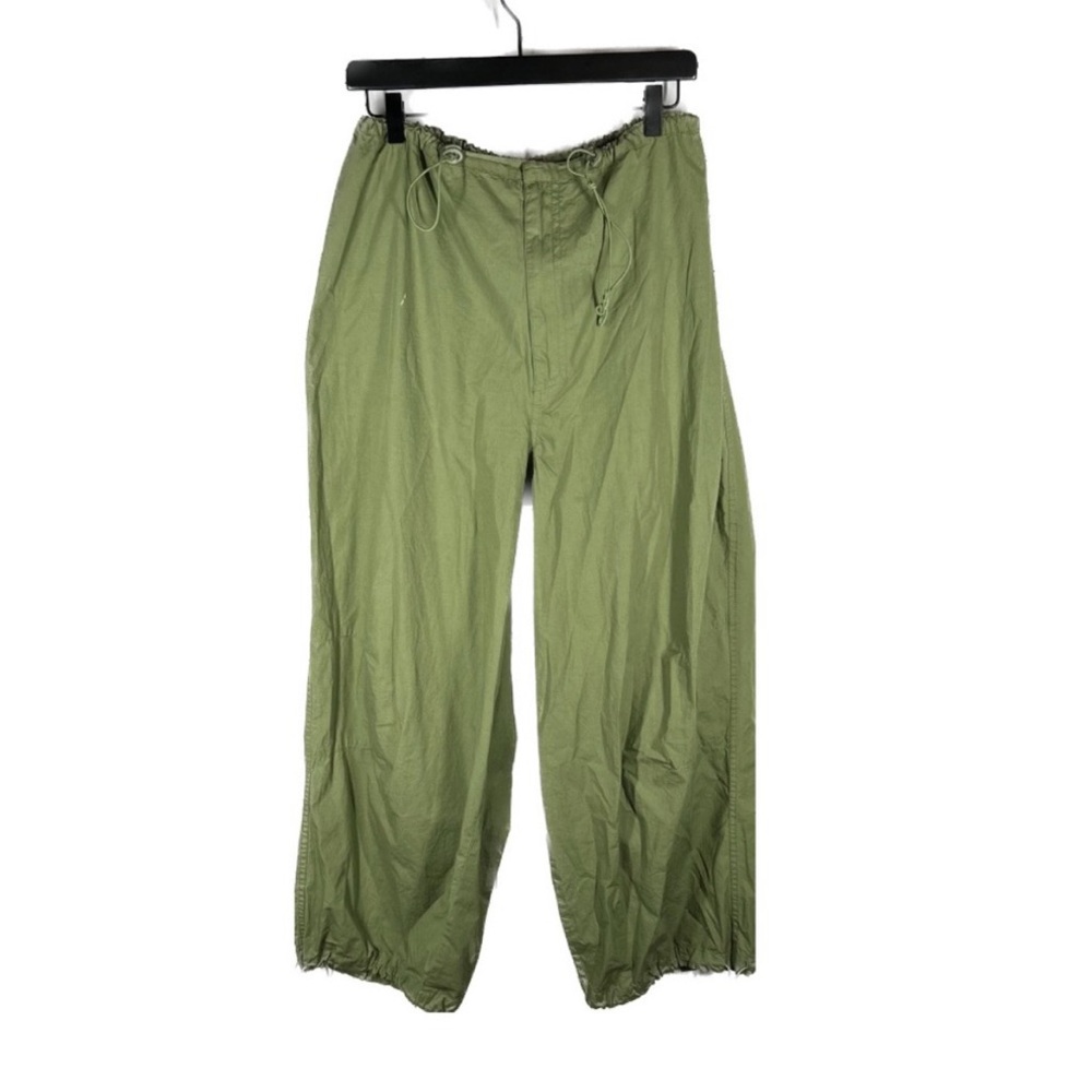 ASOS Olive Green Wide-Leg Pants